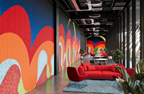 Fototapeta geometryczna abstrakcja TapLab 616_002 MOON Collection 25