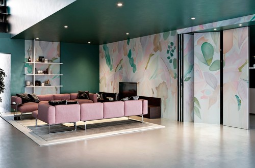 Fototapeta akwarelowe liście TapLab 627_004 LUSH Collection 25