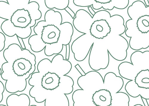 Tapeta kwiaty J&V 25913 Piirto Unikko Marimekko
