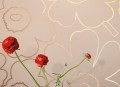 Tapeta metaliczne linie kwiatów J&V 25915 Piirto Unikko Marimekko