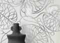 Tapeta metaliczne stylizowane liście J&V 25922 Bottna Marimekko