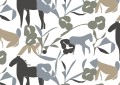 Tapeta stylizowane konie J&V 25927 Laidun Marimekko