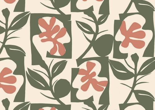 Tapeta graficzna natura J&V 25947 Pienet Naatit Marimekko