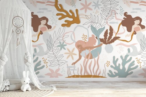 Mural syrenki Grandeco Boutique RB010-RC Daydreamers