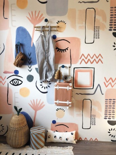 Mural abstrakcyjny Grandeco Boutique RB249 Daydreamers