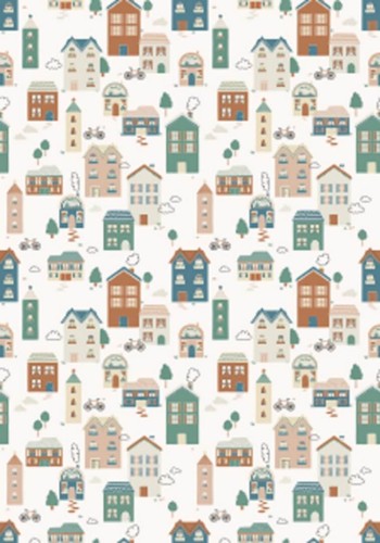 Mural małe miasteczko Grandeco Boutique RB393 Daydreamers