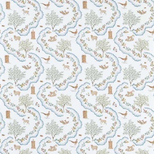 Tapeta botaniczna Sanderson 217481 Wildflower Meadow Highgrove