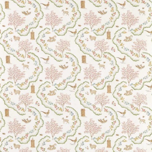 Tapeta botaniczna Sanderson 217483 Wildflower Meadow Highgrove