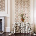 Tapeta botaniczna z owocami Sanderson 217499 Kitchen Garden Highgrove