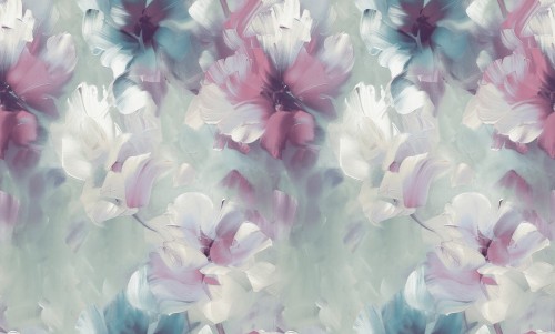 Tapeta kwiaty malarskie Grandeco VE3004 Very - 106 cm szer.