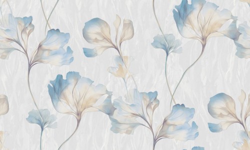 Tapeta eteryczne kwiaty Grandeco VE3307 Very - 106 cm szer.