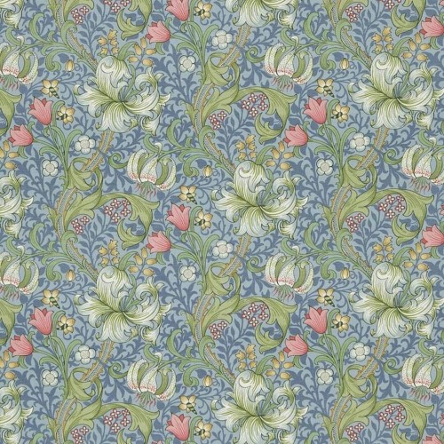 Tkanina z botanicznym wzorem Morris & Co. DMI1G3204 Golden Lily Morris & Friends Fabric Volume II