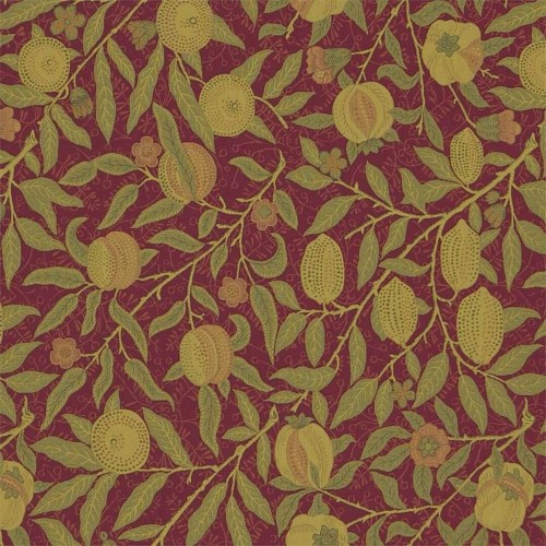 Tkanina ze wzorem owoców i liści Morris & Co. 230287 Fruit Weave Morris & Friends Fabric Volume II
