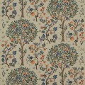 Tkanina z botanicznym haftem Morris & Co. 230341 Kelmscott Tree Embroidery Morris & Friends Fabric Volume II