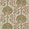 Tkanina z botanicznym haftem Morris & Co. 230342 Kelmscott Tree Embroidery Morris & Friends Fabric Volume II