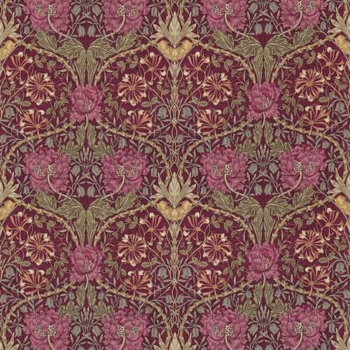 Tkanina z roślinnym wzorem Morris & Co. DMORHO204 Honeysuckle & Tulip Morris & Friends Fabric Volume II