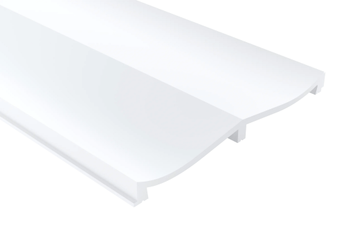 Panel ścienny biały malowany 3D WP004P Eterno Mardom Decor – wys. 270 cm