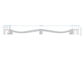 Zakończenie prawe panela malowane białe WP004RTP Eterno Mardom Decor – wys. 200 cm