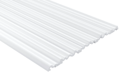 Panel ścienny 3D malowany biały WP005TP Aria Mardom Decor – wys. 200 cm