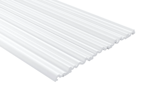 Panel ścienny 3D malowany biały WP005TP Aria Mardom Decor – wys. 200 cm