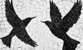 Fototapeta mozaikowe ptaki Wall Art Birds