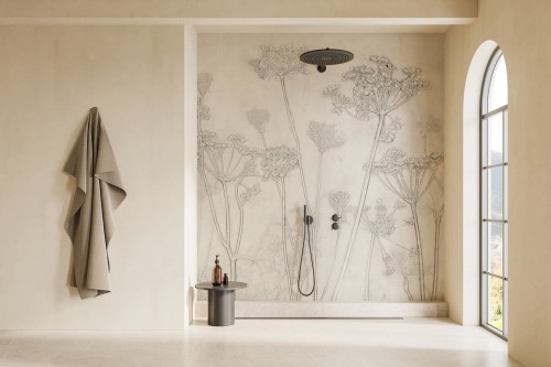 Fototapeta nowoczesna łąka Wall Art Erbario Light