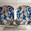 Fototapeta twarze Wall Art Faces Cobalt