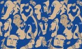 Fototapeta twarze Wall Art Faces Cobalt