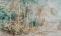 Fototapeta akwarelowy pejzaż lasu Wall Art Foresta