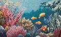 Fototapeta mozaika z podwodnym światem Wall Art Oceania