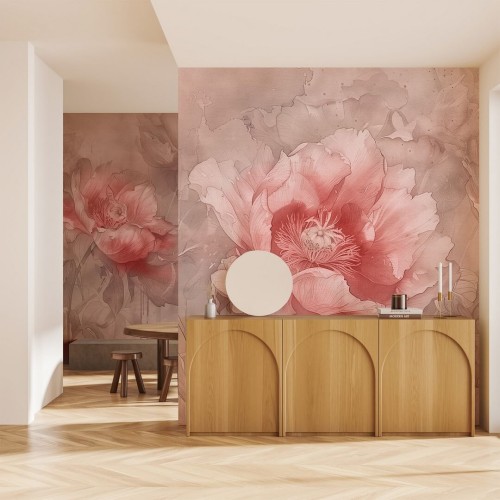 Fototapeta kwiaty Wall Art Papaveri Mocha