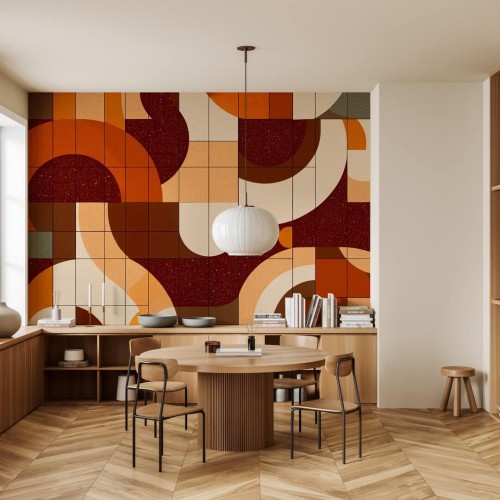 Fototapeta geometria w stylu retro Wall Art Retro