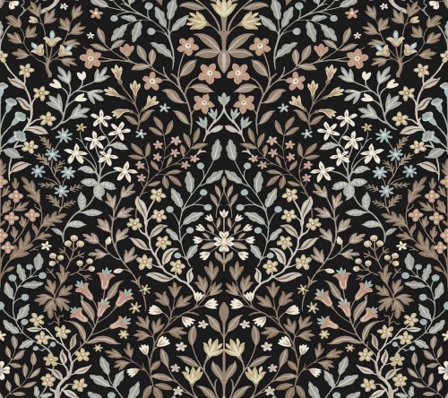 Tapeta roślinna w stylu cottage York Wallcoverings MF4725 Garden Terrace Magnolia Home 4