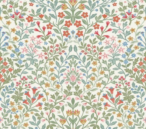 Tapeta roślinna w stylu cottage York Wallcoverings MF4726 Garden Terrace Magnolia Home 4