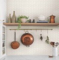 Tapeta drobne wzory stempla trójlistnego York Wallcoverings MF4771 Charm Magnolia Home 4