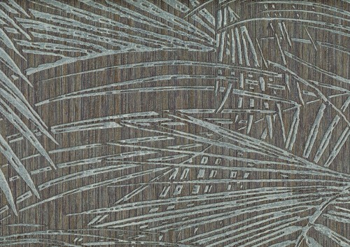 Tapeta palmowe liście metaliczna Jwall 50610 Kodachi Shunan - 100 cm szer.