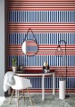 Tapeta pionowo-poziome paski Wallquest SR20204 Nantucket Stripes Revisited