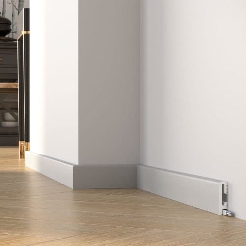 Listwa przypodłogowa malowana - szara PF060G DuroFit – wys. 6 cm