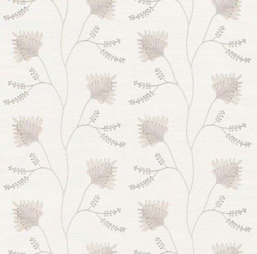 Tapeta naturalna z haftowanym wzorem York Wallcoverings MX9606 Laelynn Astoria