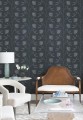 Tapeta naturalna z haftowanym wzorem York Wallcoverings MX9608 Laelynn Astoria