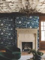 Tapeta botaniczna York Wallcoverings MX9652 Courtyard Botanical Astoria