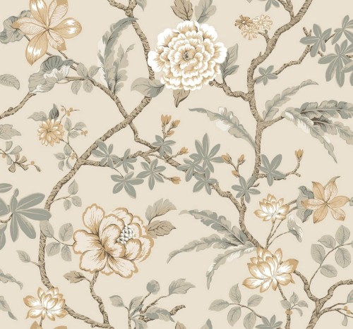 Tapeta botaniczna York Wallcoverings MX9655 Courtyard Botanical Astoria