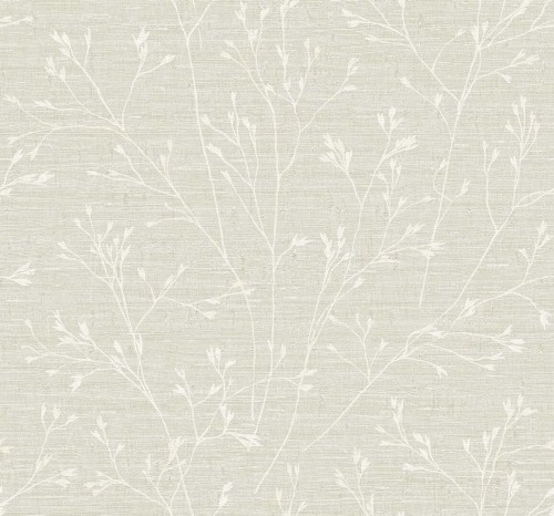 Tapeta z delikatnym roślinnym wzorem Wallquest TH90300 Fibres & Threads