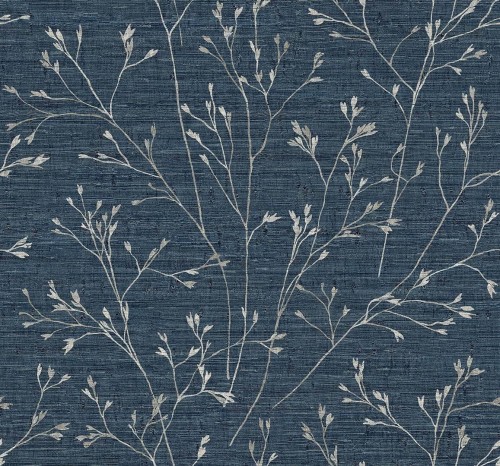 Tapeta z delikatnym roślinnym wzorem Wallquest TH90302 Fibres & Threads
