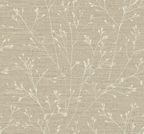 Tapeta z delikatnym roślinnym wzorem Wallquest TH90305 Fibres & Threads