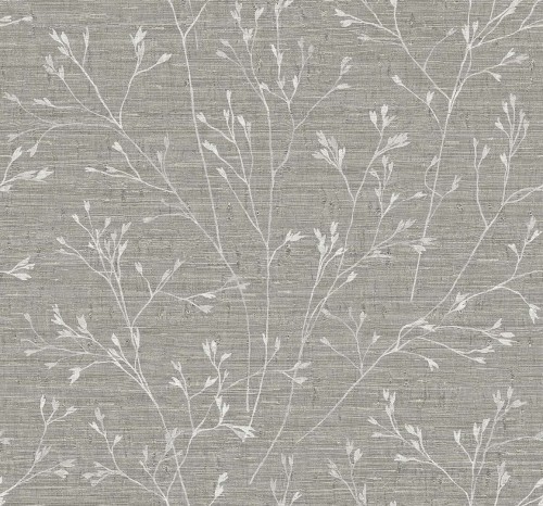 Tapeta z delikatnym roślinnym wzorem Wallquest TH90307 Fibres & Threads