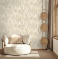 Tapeta tekstylna z efektem ikat Wallquest TH92414 Fibres & Threads