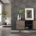 Tapeta geometryczna Wallquest TH92506 Fibres & Threads