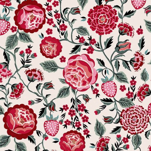 Tapeta kwiaty i owoce Cath Kidston 125497