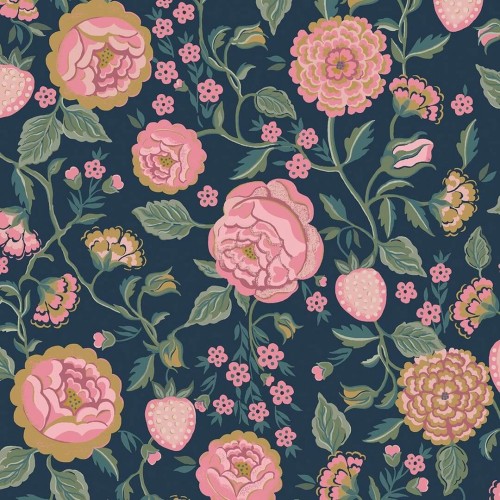 Tapeta kwiaty i owoce Cath Kidston 125500